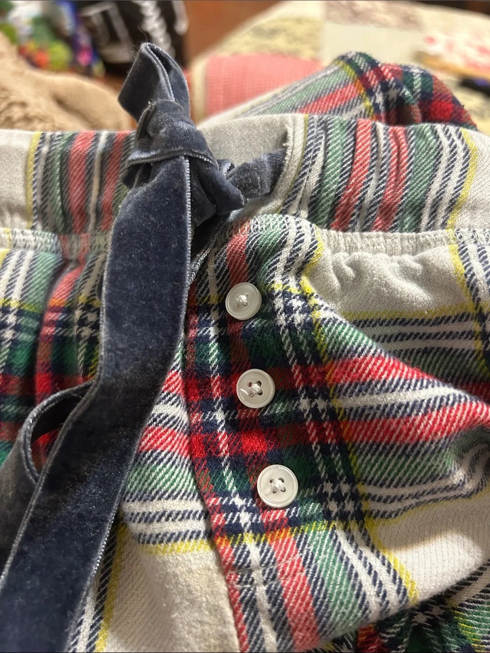 Aerie cotton flannel plaid pajama set